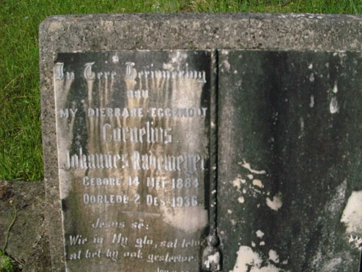 RADEMEYER Cornelius Johannes 1884-1936