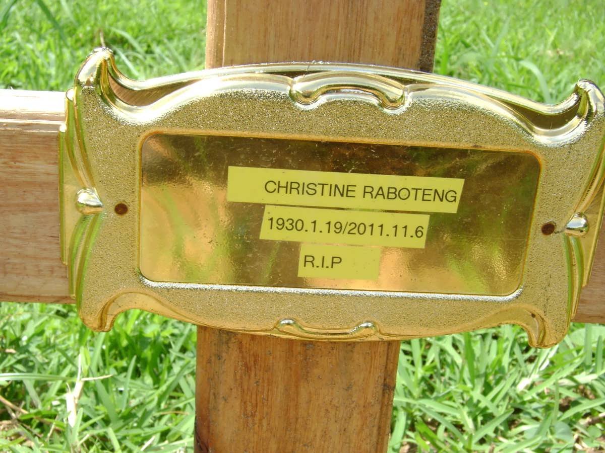 RABOTENG Christine 1930-2011