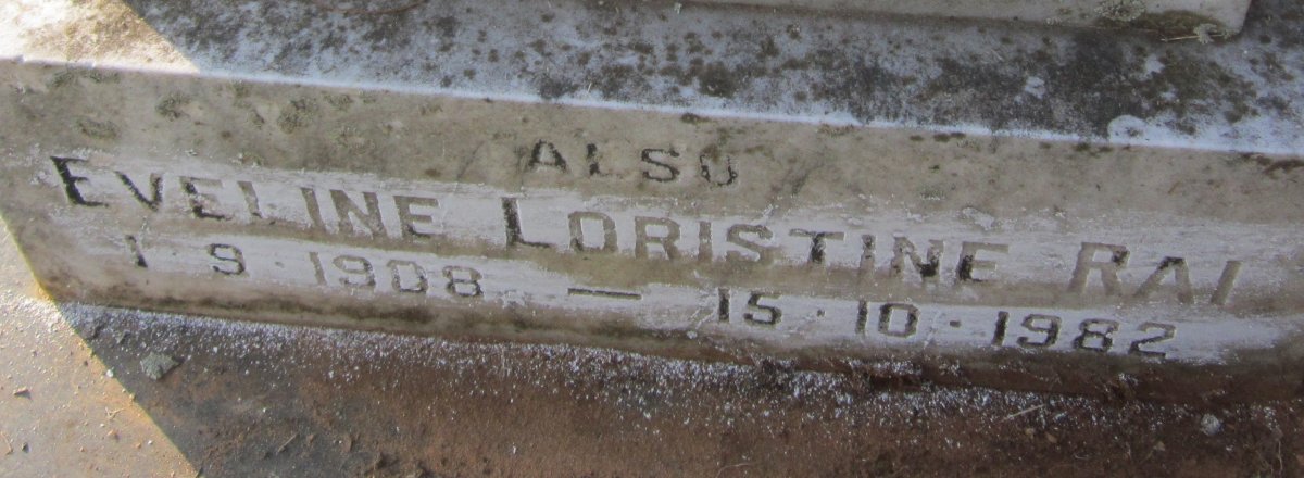 RAI Eveline Loristine 1908-1982