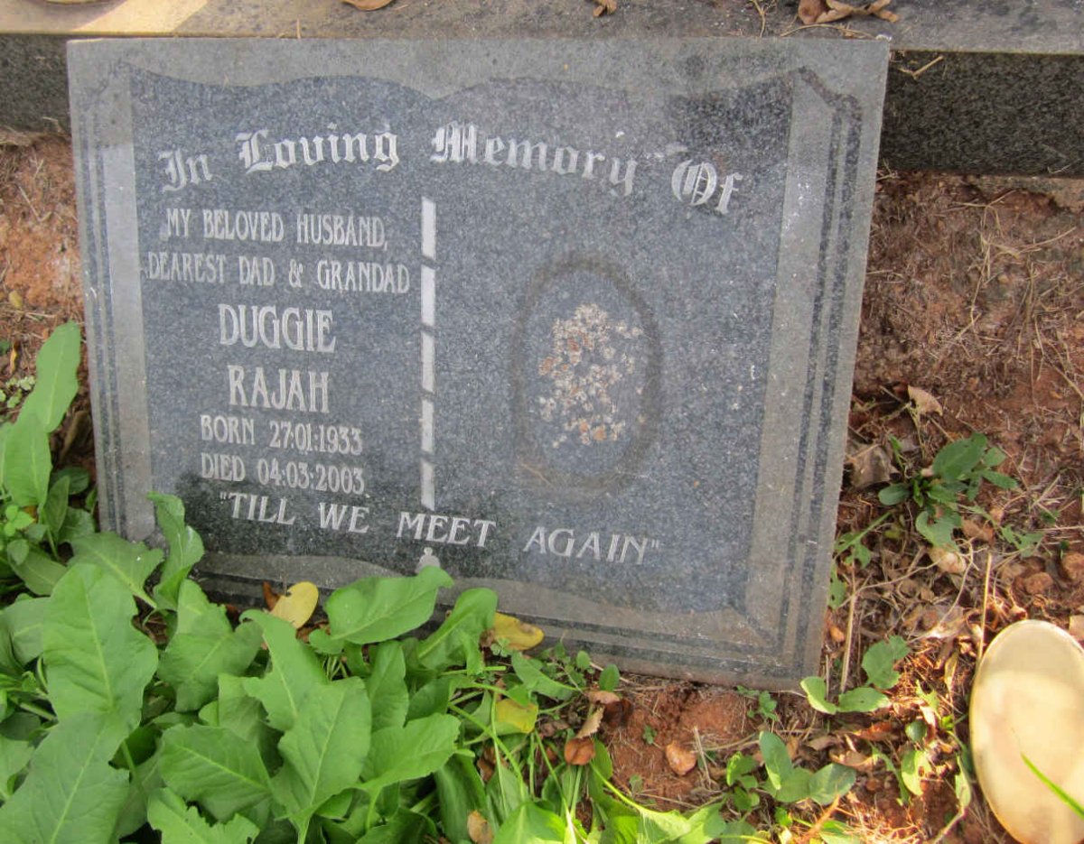 RAJAH Duggie 1933-2003