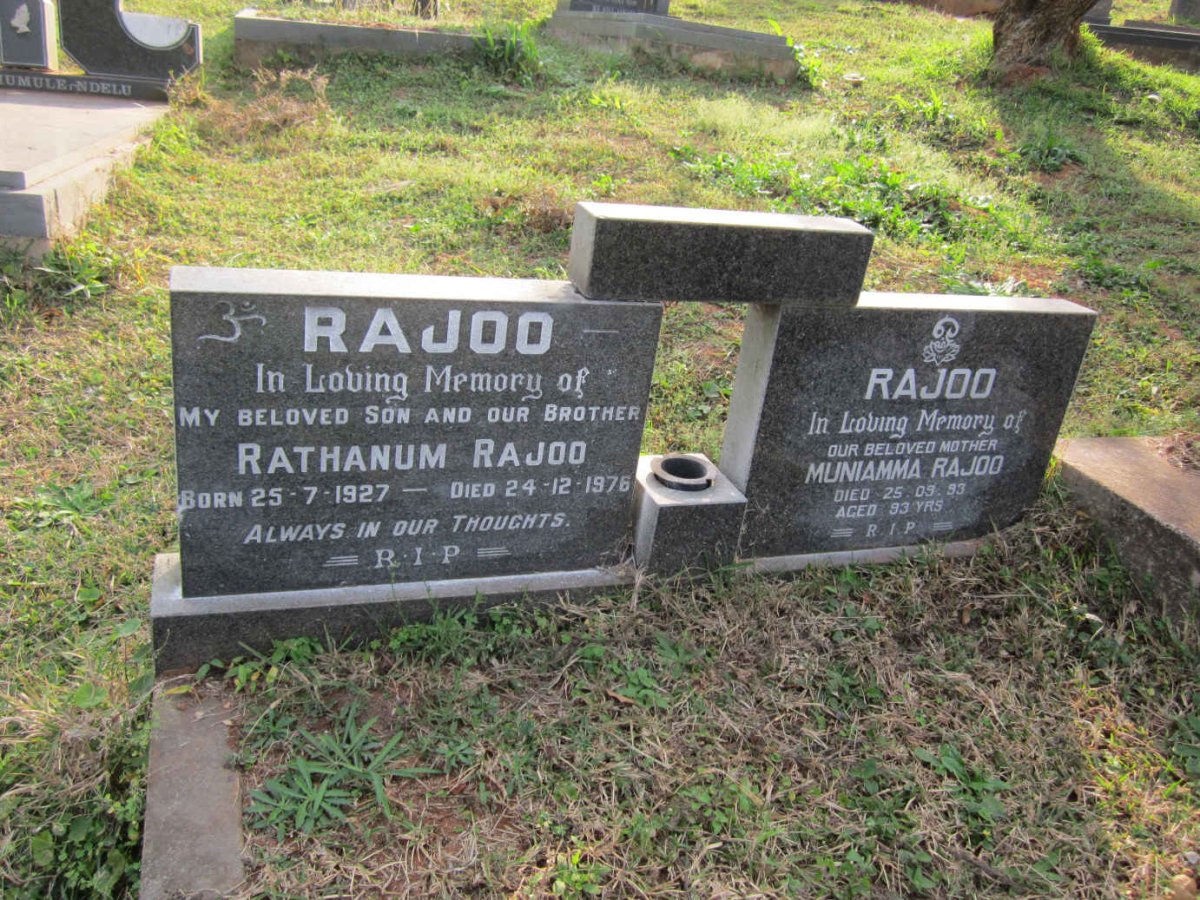 RAJOO Muniamma -1993 :: RAJOO Rathanum 1927-1976