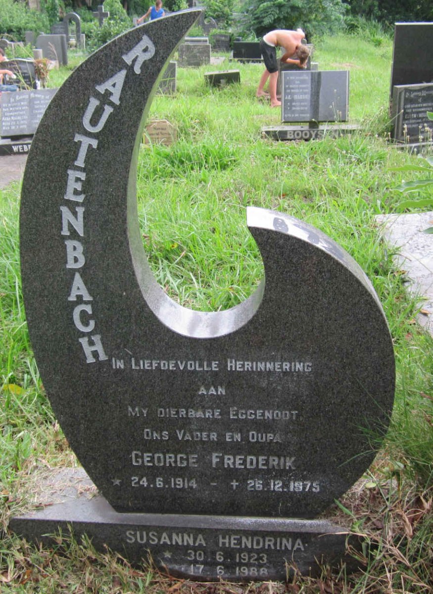 RAUTENBACH George Frederik 1914-1975 :: RAUTENBACH Susanna Hendrina 1923-1988