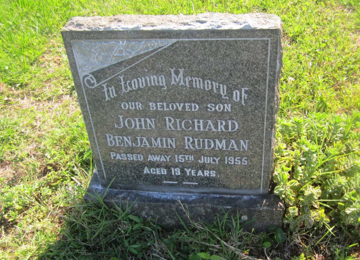 RUDMAN John Richard Benjamin -1955