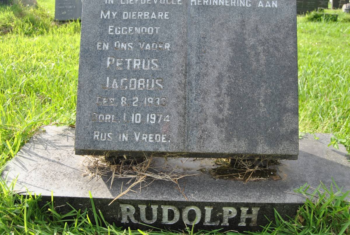 RUDOLPH Petrus Jacobus 1933-1974