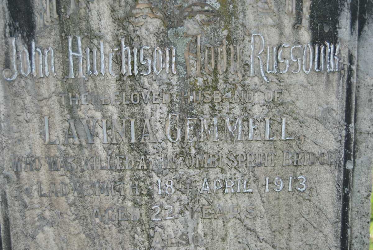 RUSSOUW John Hutchinson -1913
