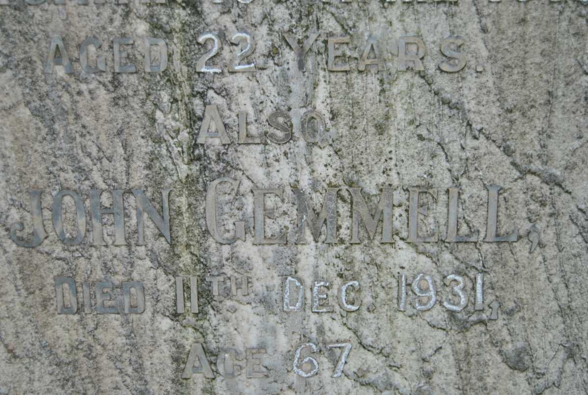 GEMMELL John -1931