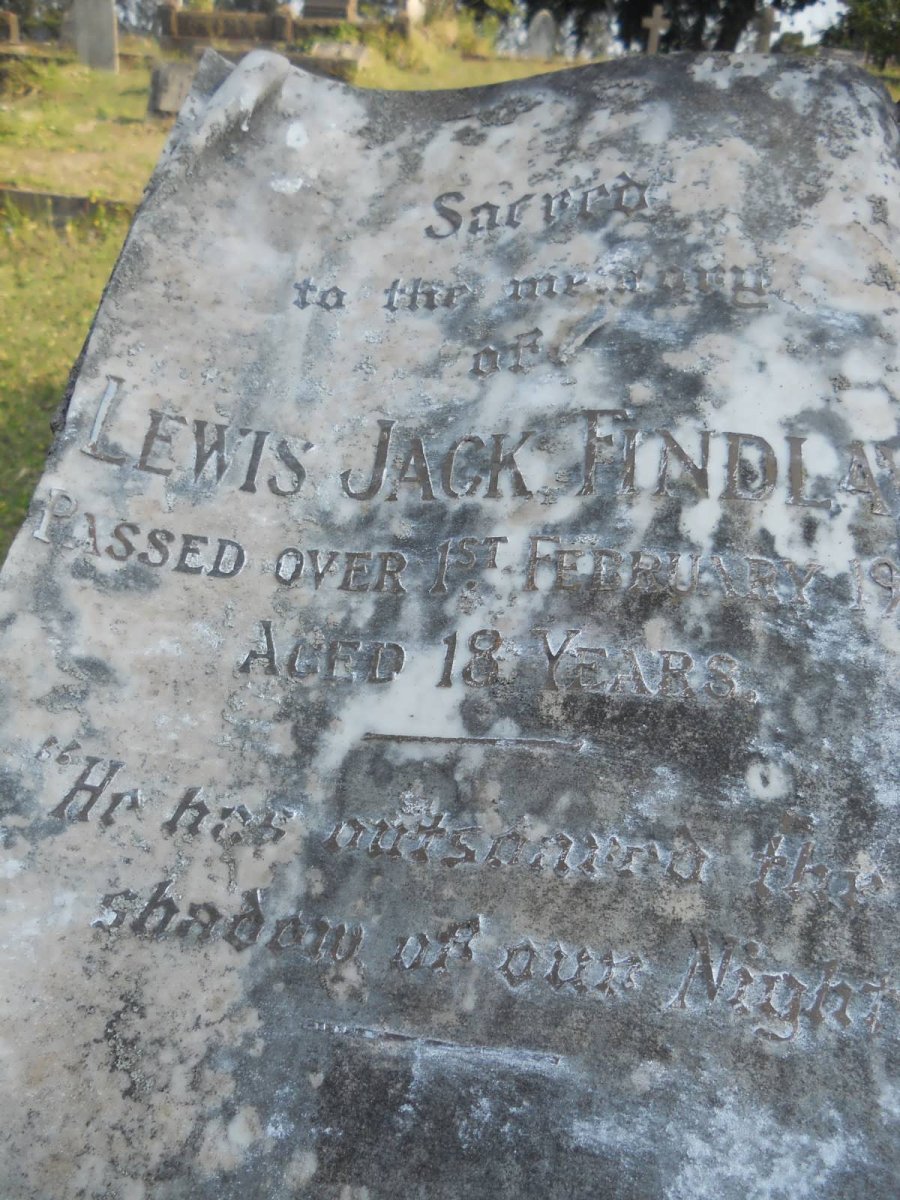 FINDLAY Lewis Jack -1927