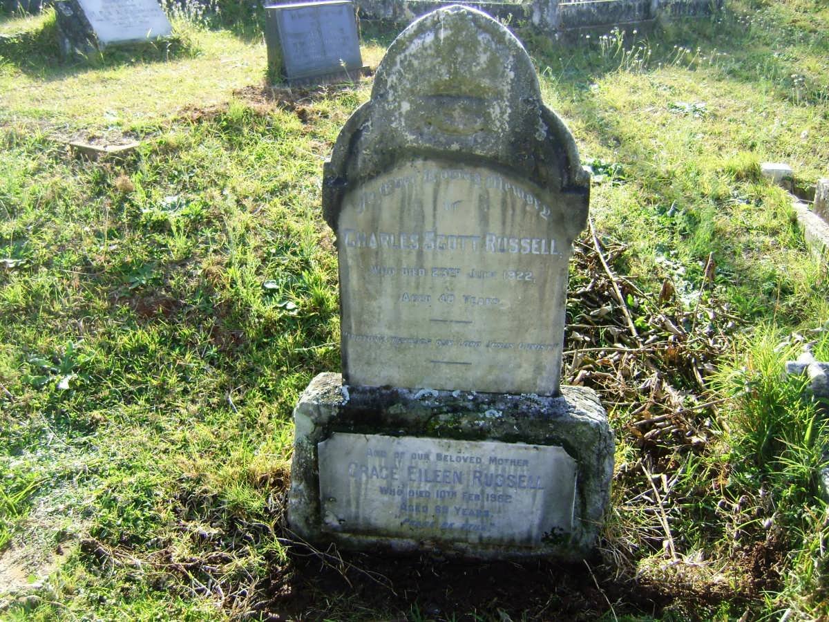 RUSSELL Charles Scott -1922 &amp; Grace Eileen -1962