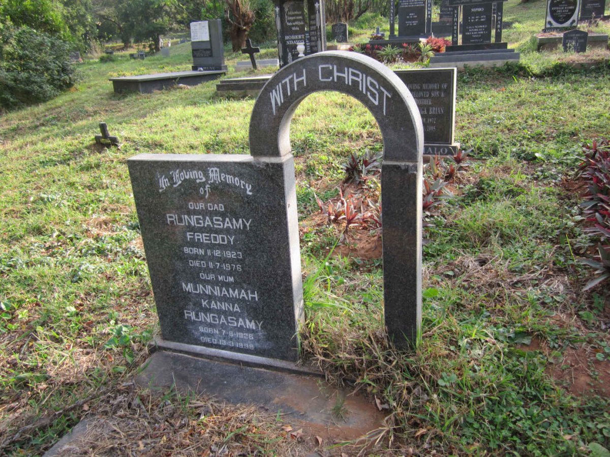 RUNGASAMY Freddy 1923-1976 &amp; Kanna MUNNIAMAH 1926-1998