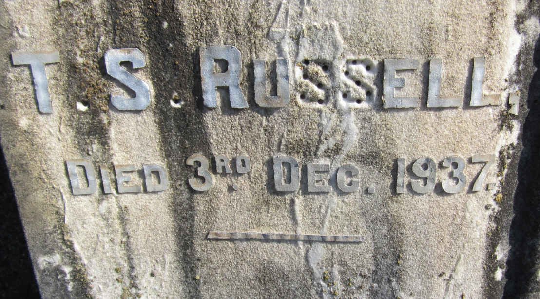 RUSSELL Thomas Stephen -1937