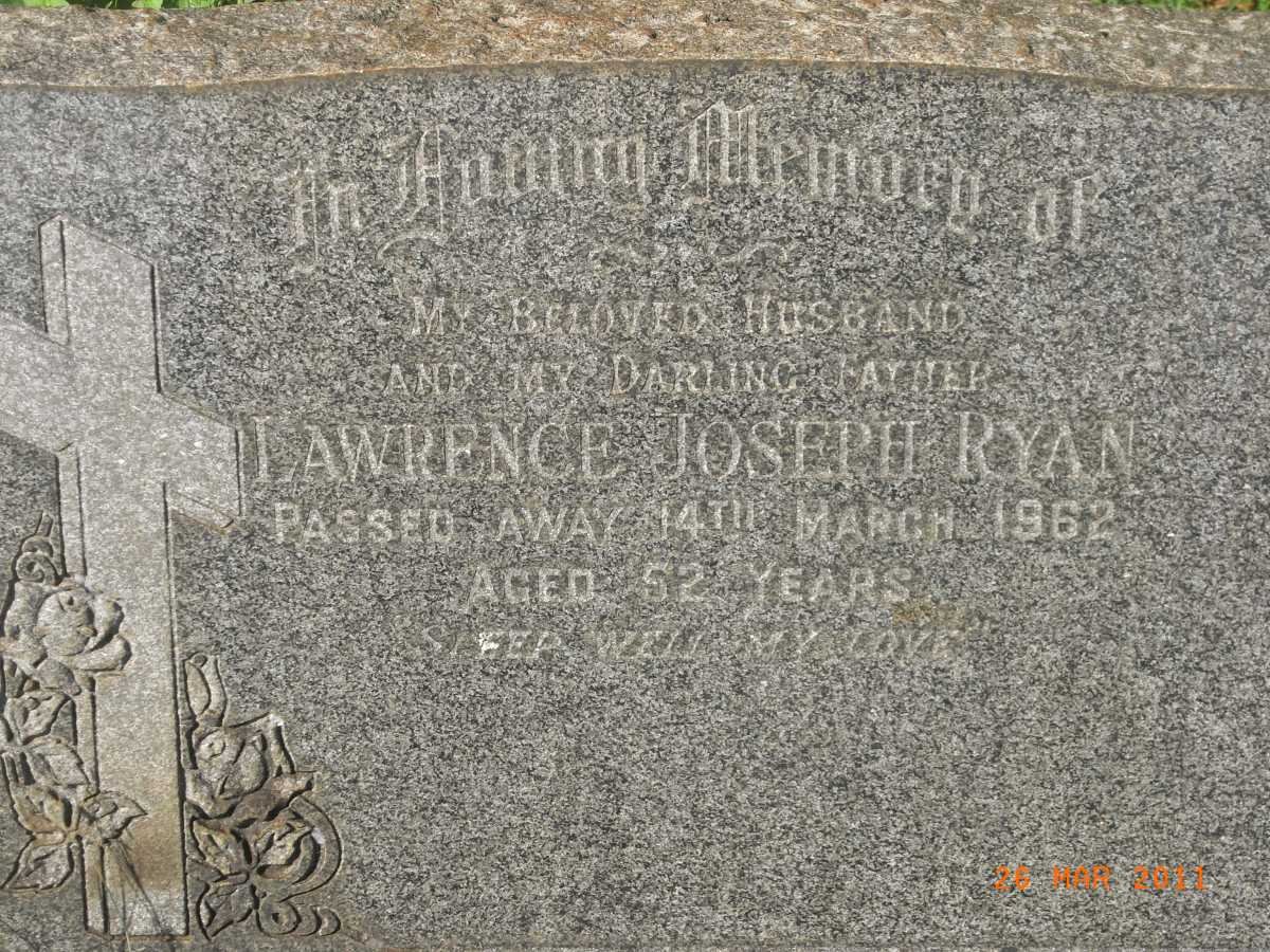 RYAN Lawrence Joseph -1962