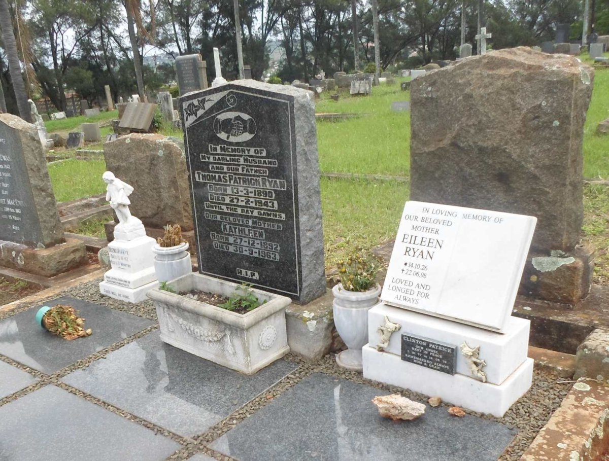 RYAN Thomas Patrick 1890-1943 &amp; Kathleen 1892-1963