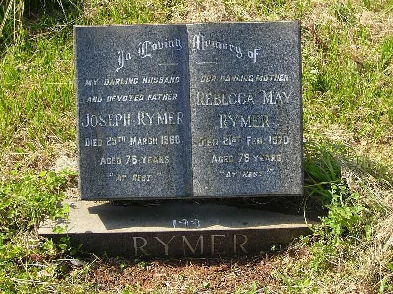 RYMER Joseph -1966 &amp; Rebecca May -1970