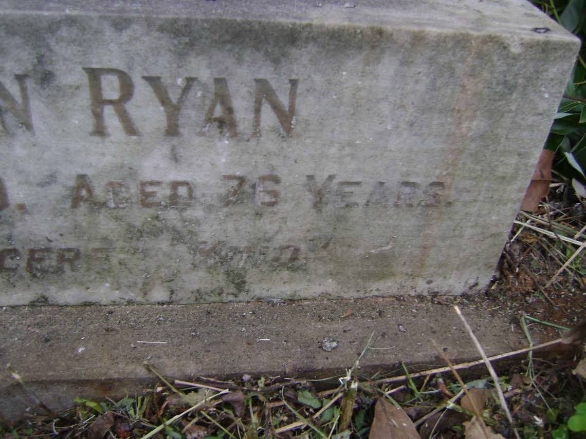 RYAN Alfred William -1962 &amp; Mary Ann -1959