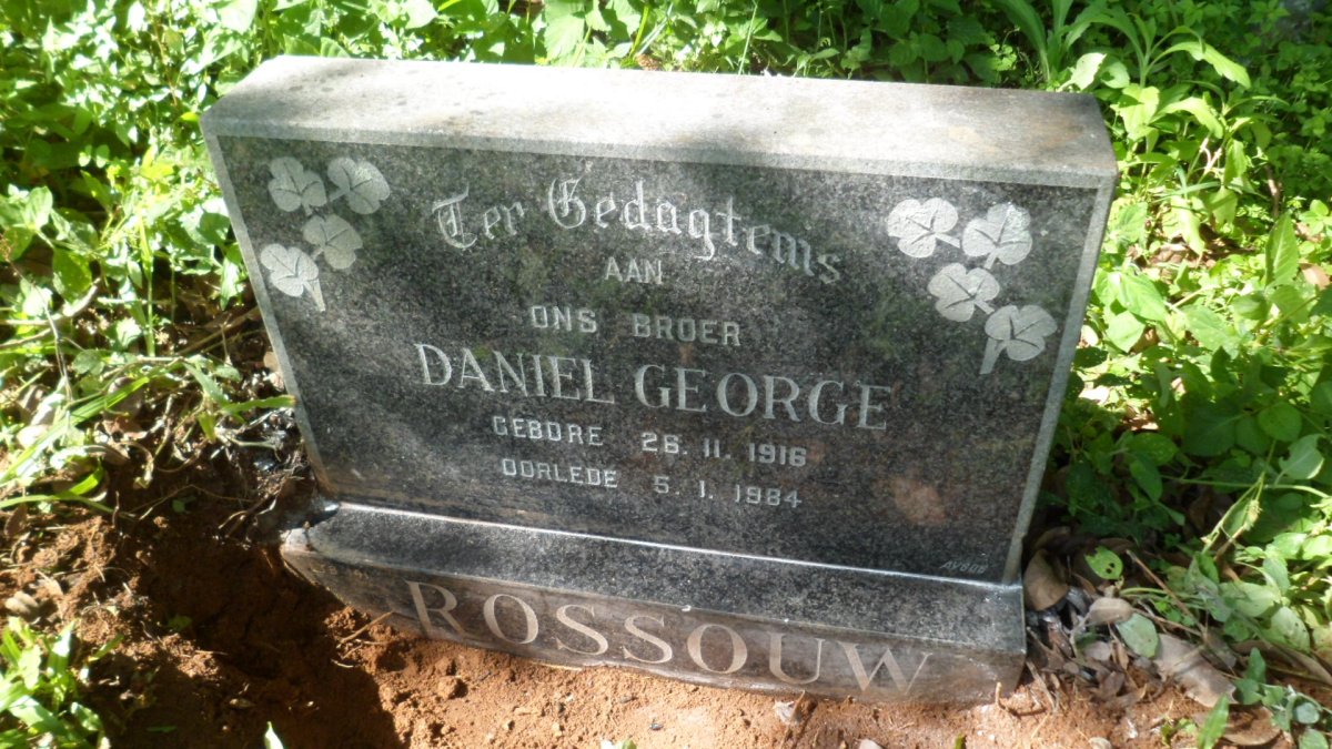 ROSSOUW Daniel George 1916-1984
