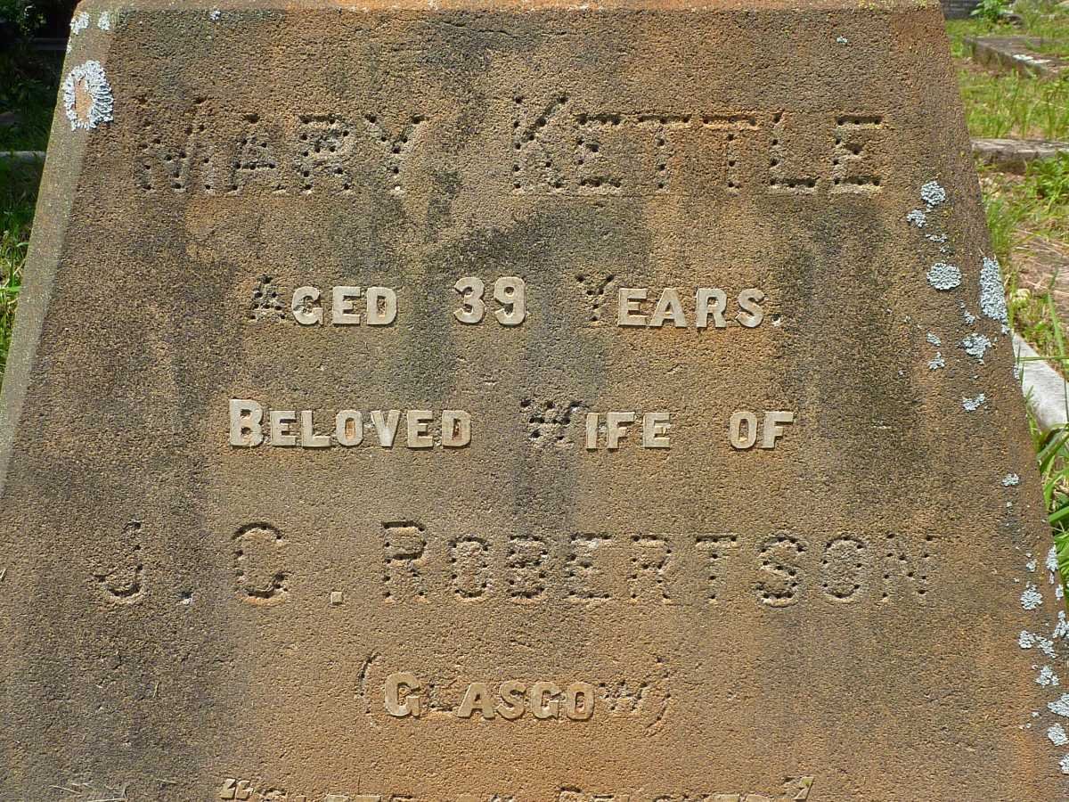 ROBERTSON Mary  Kettle -1917