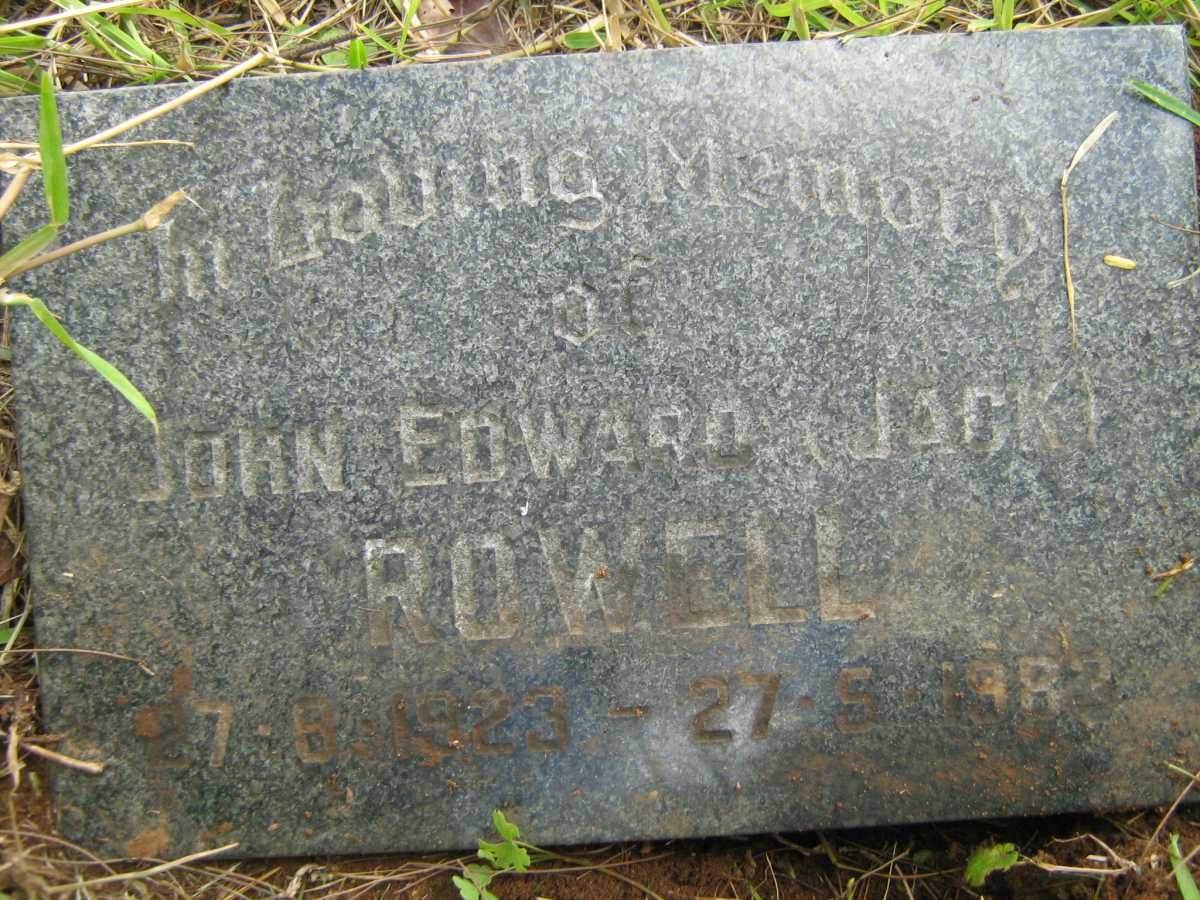 ROWELL John Edward 1923-1982