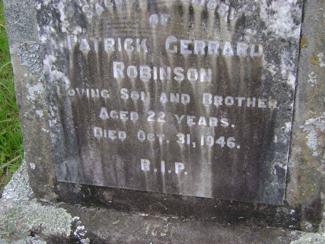 ROBINSON Patrick Gerrard -1946