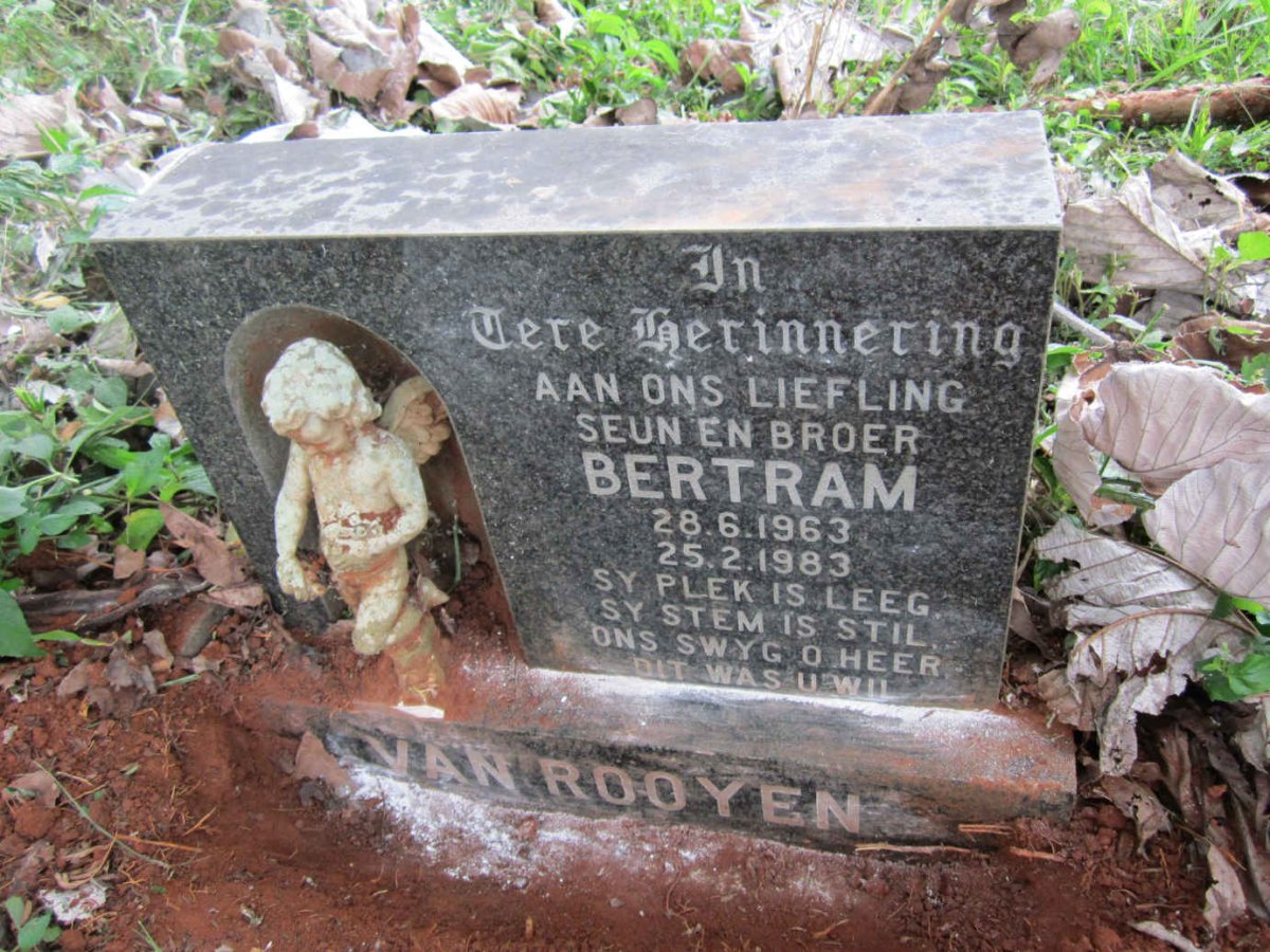 ROOYEN Bertram, van 1963-1983