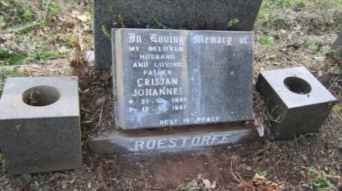 ROESTORFF Chrisjan Johannes 1944-1981