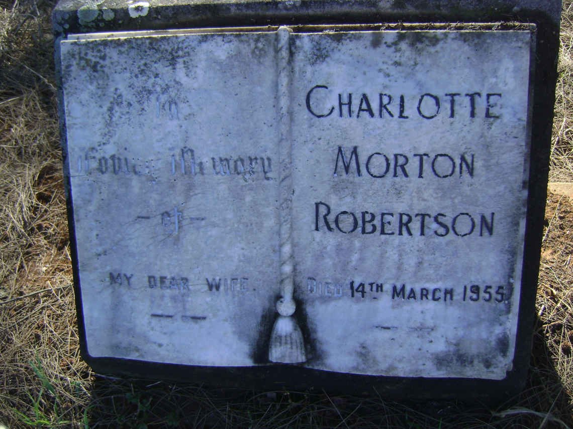 ROBERTSON Charlotte Morton -1955