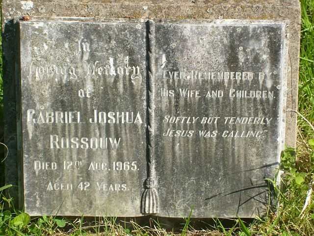 ROSSOUW Gabriel Joshua -1965