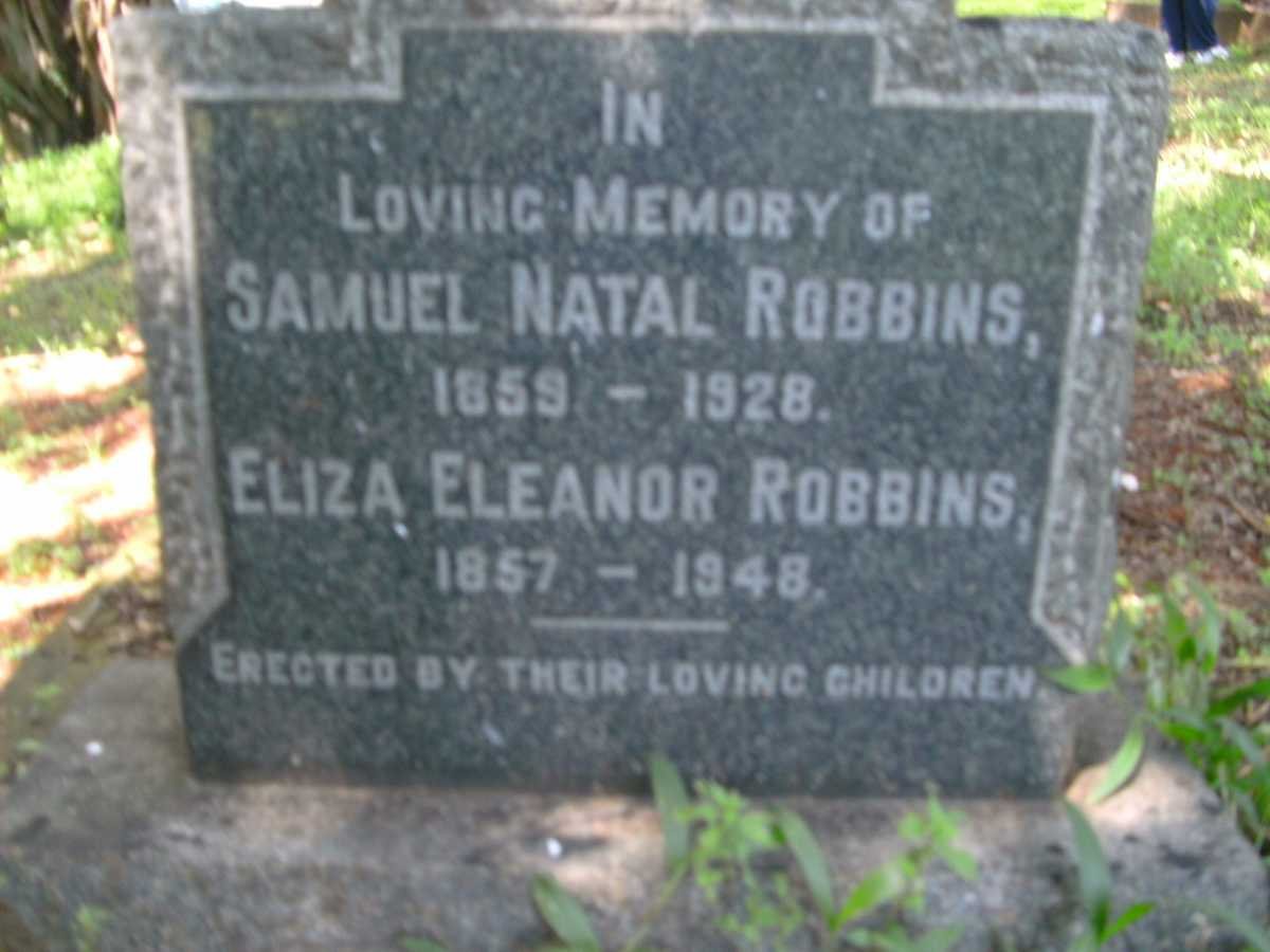 ROBBINS Samuel Natal 1859-1928 &amp; Eliza Eleanor 1857-1948