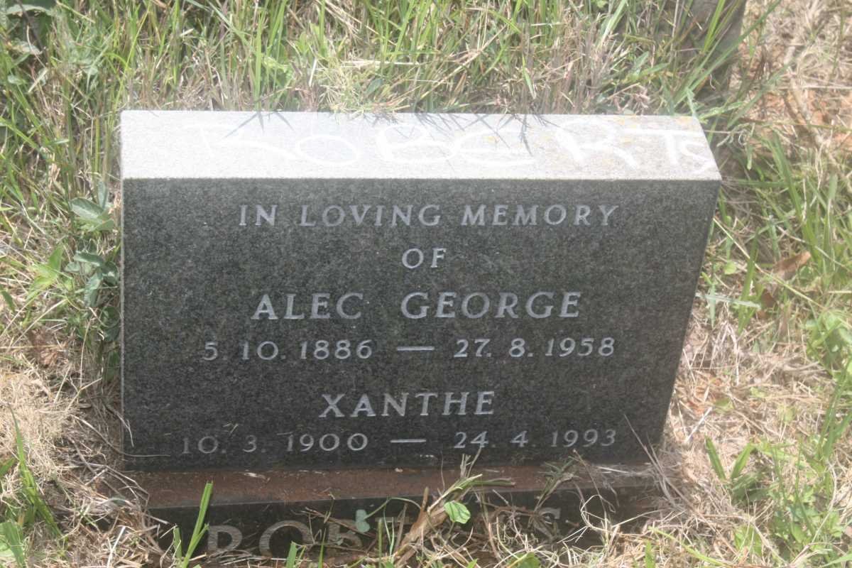 ROBERTS Alec George 1886-1958 &amp; Xanthe 1900-1993