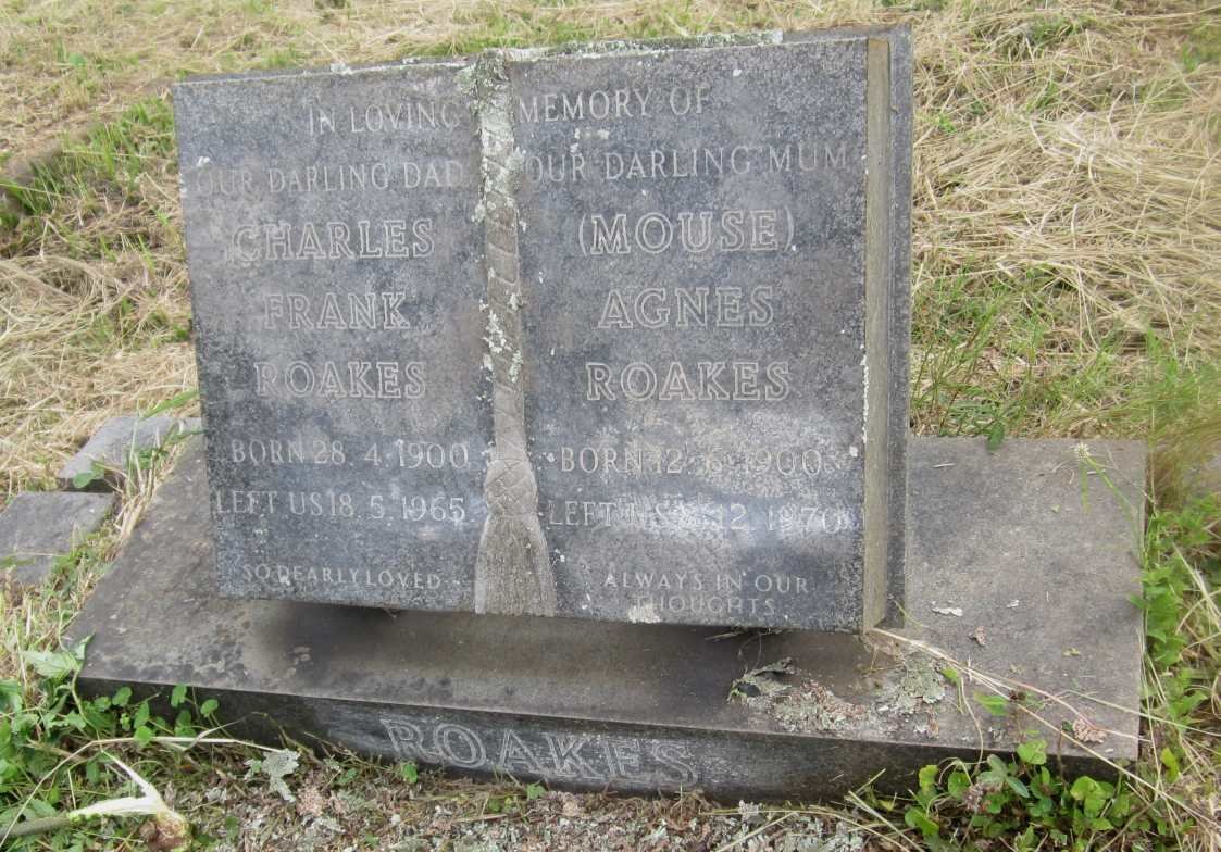 ROAKES Charles Frank 1900-1965 &amp; Agnes 1900-1970