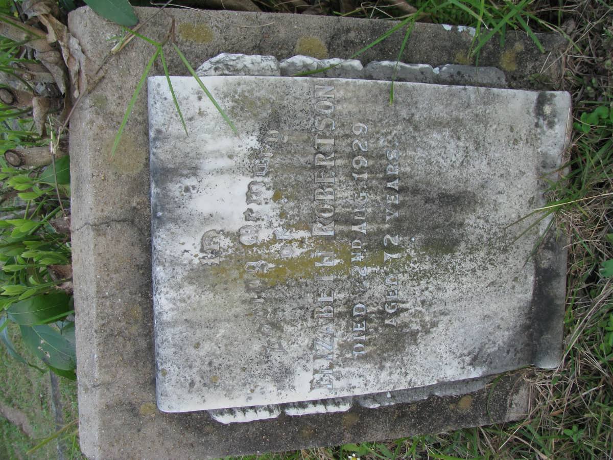 ROBERTSON Elizabeth -1929