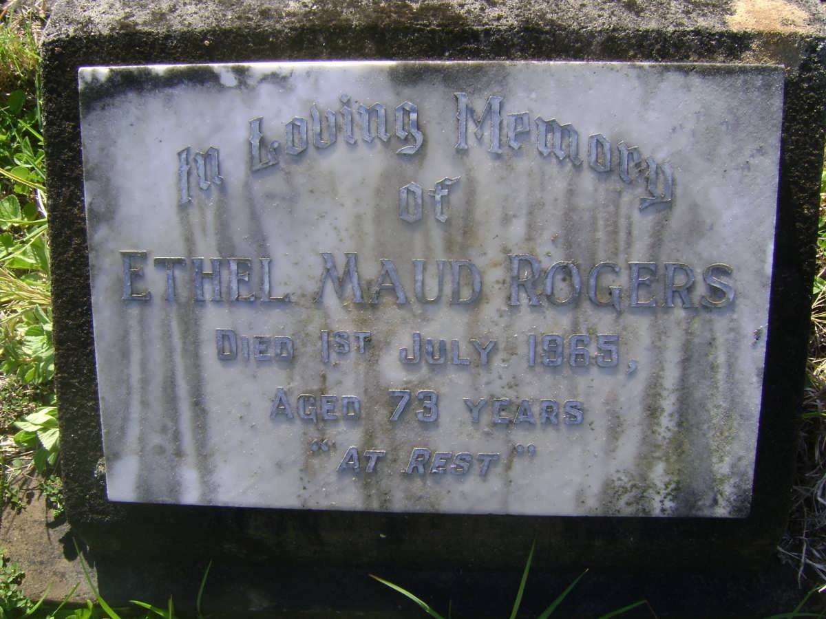ROGERS Ethel Maud -1965