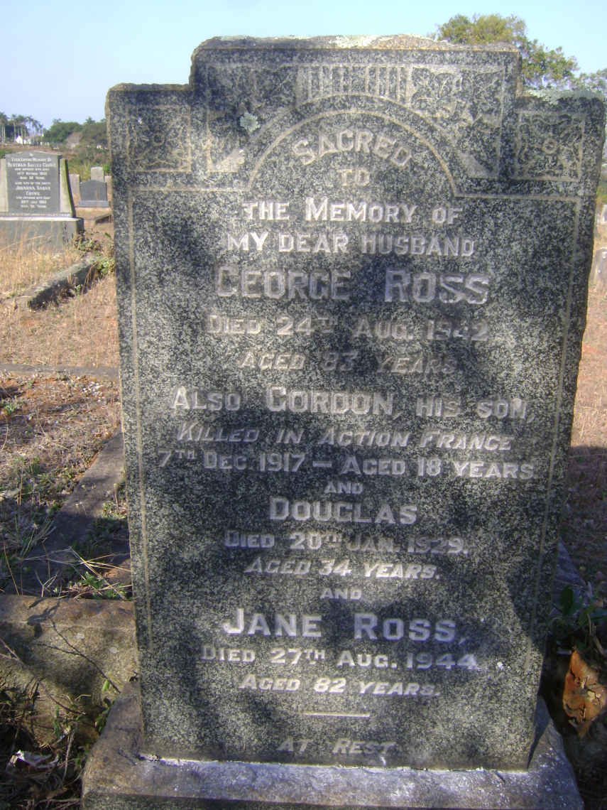ROSS George -1942 &amp; Jane -1944 :: ROSS Gordon -1917 :: ROSS Douglas -1929