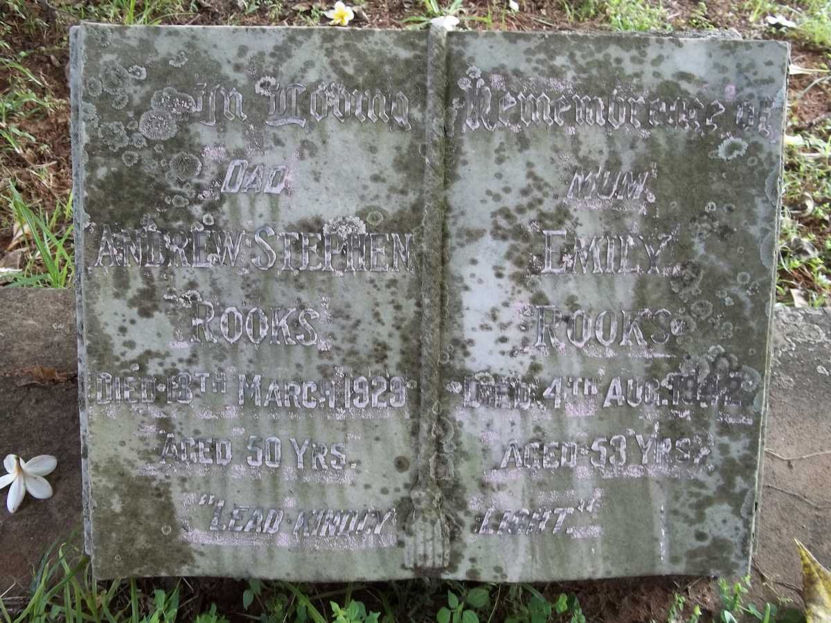 ROOKS Edward George 1904-1986 :: ROOKS Noel Arthur Stephen Eugene -1958 :: ROOKS Andrew Stephen -1929 &amp; Emily -1942