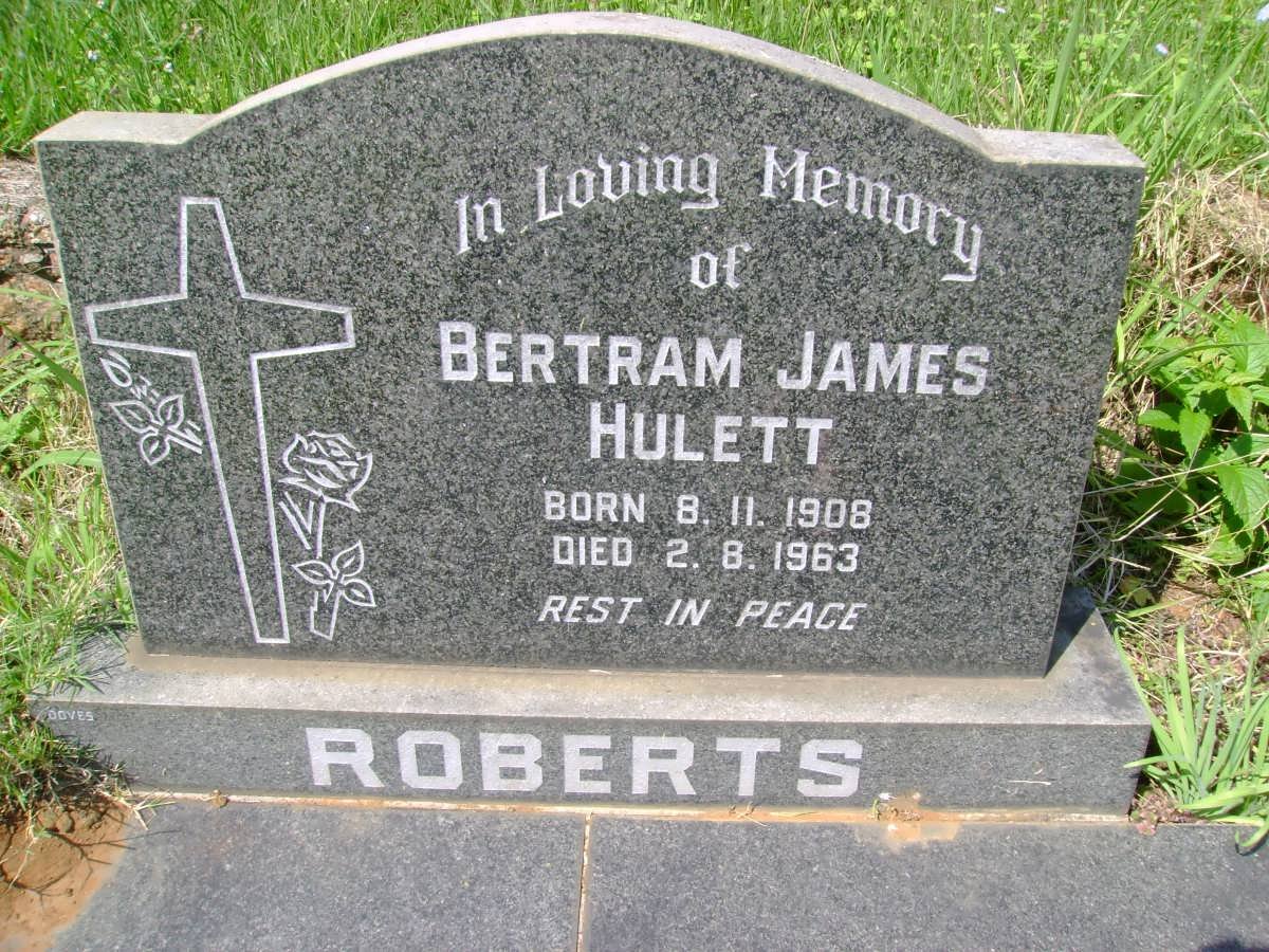 ROBERTS Bertram James Hulett 1908-1963 &amp; Flo 1910-1996
