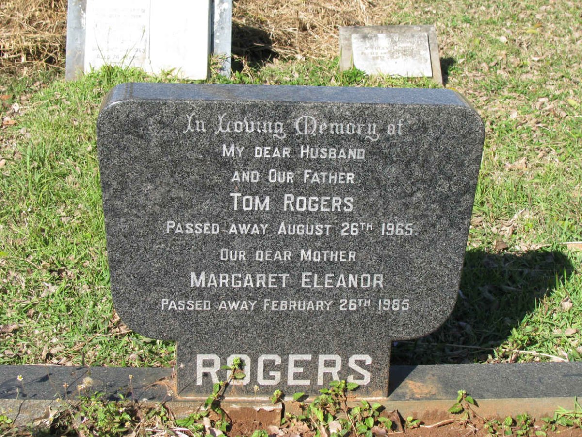 ROGERS Tom -1965 &amp; Margaret Eleanor -1985 :: ROGERS Margaret Pearl -1988