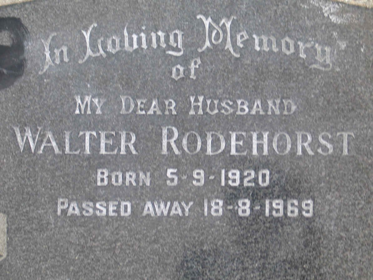 RODEHORST Walter 1920-1969
