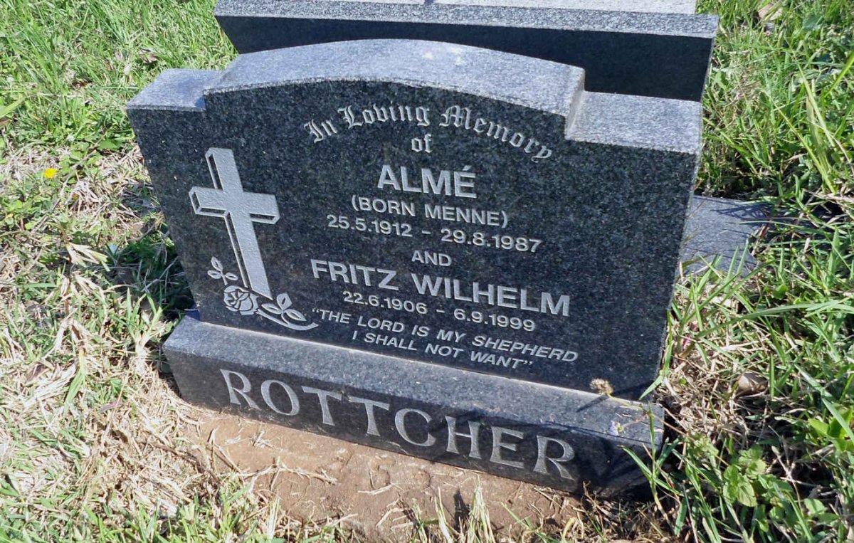 ROTTCHER Fritz Wilhelm 1906-1999 &amp; Alme MENNE 1912-1987