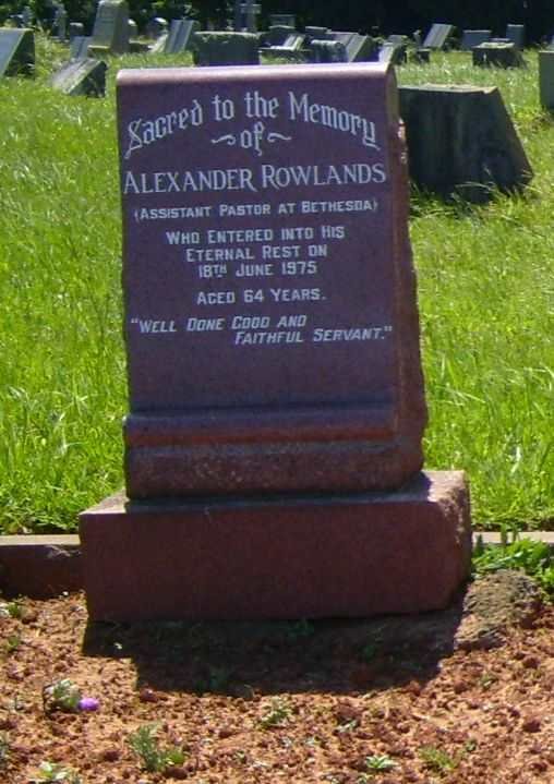 ROWLANDS Alexander -1975
