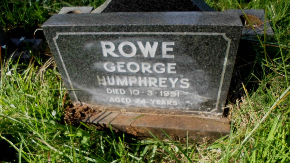 ROWE George Humphreys -1991