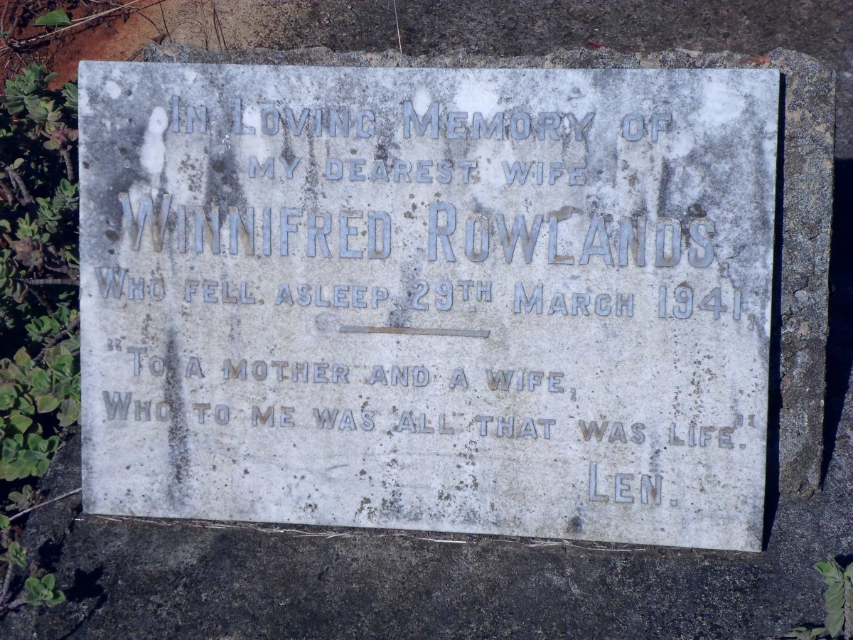 ROWLANDS Winnifred -1941