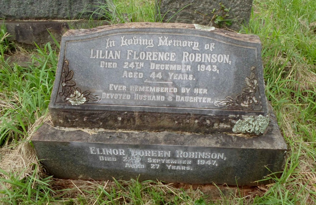 ROBINSON Lilian Florence -1943 :: ROBINSON Elinor Doreen -1947