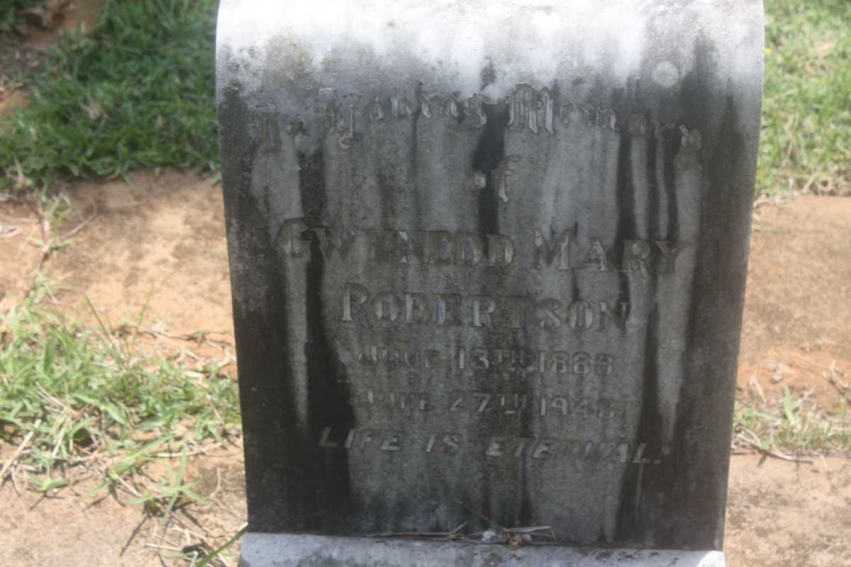ROBERTSON Gwynedd Mary 1886-1948