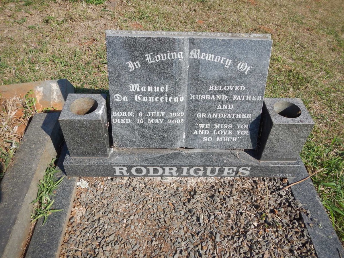 RODRIGUES Manuel Da Conceicao 1929-2002