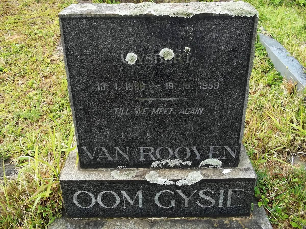 ROOYEN Gysbert, van 1886-1959