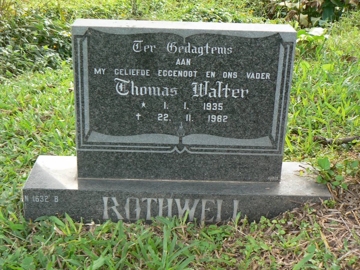 ROTHWELL Thomas Walter 1935-1982