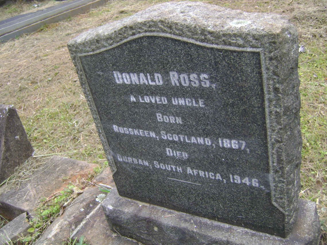 ROSS Donald 1867-1946