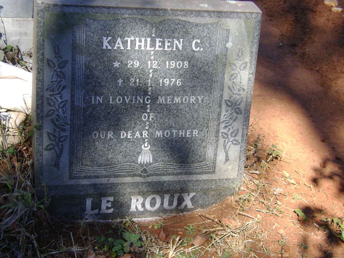 ROUX Kathleen C., le 1908-1976