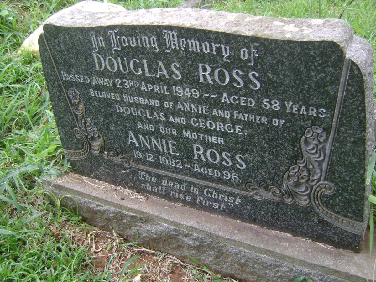 ROSS Douglas -1949 &amp; Annie -1982