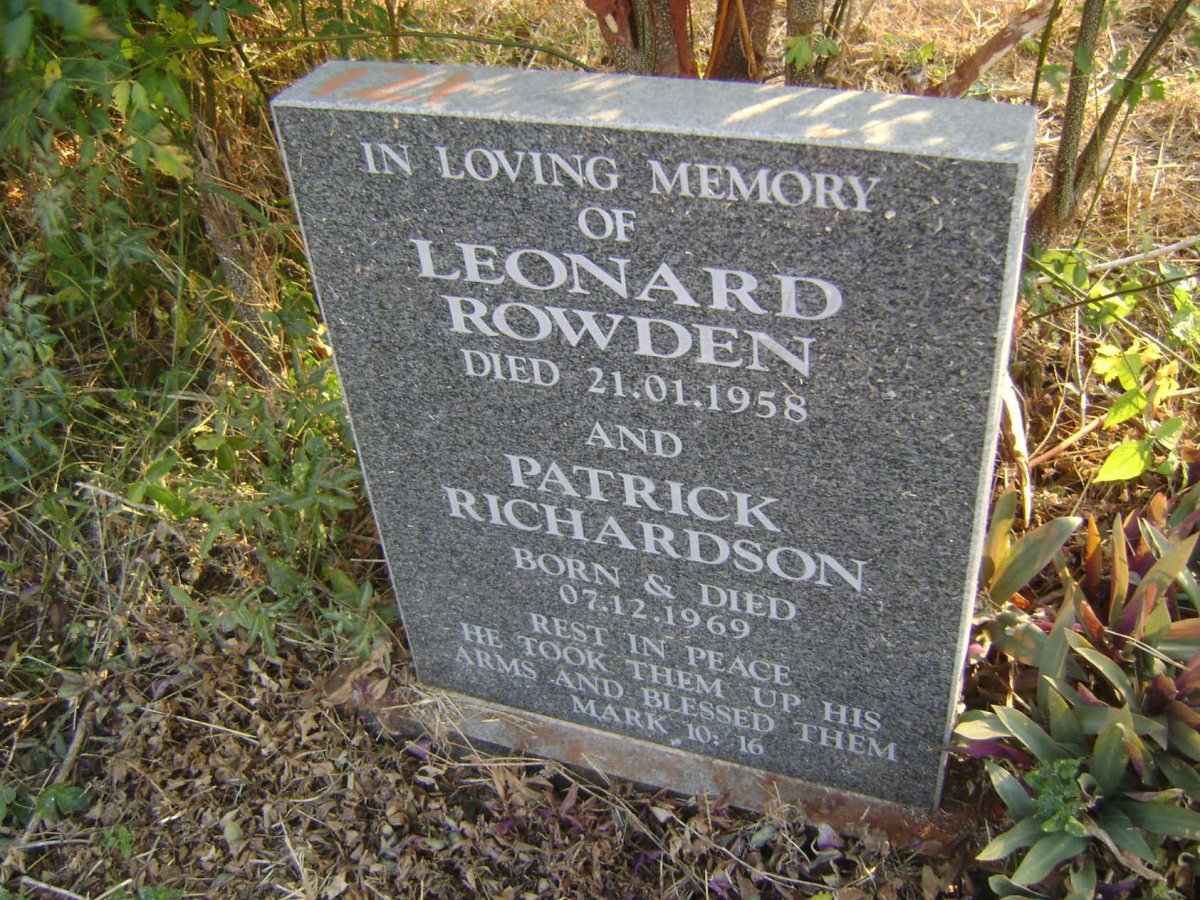 ROWDEN Leonard -1958 :: RICHARDSON Patrick 1969-1969