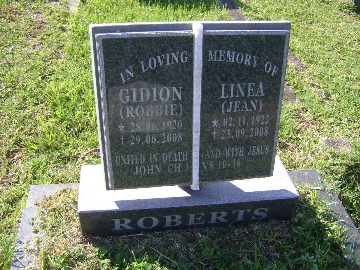 ROBERTS Gidion 1920-2008 &amp; Linea 1922-2008